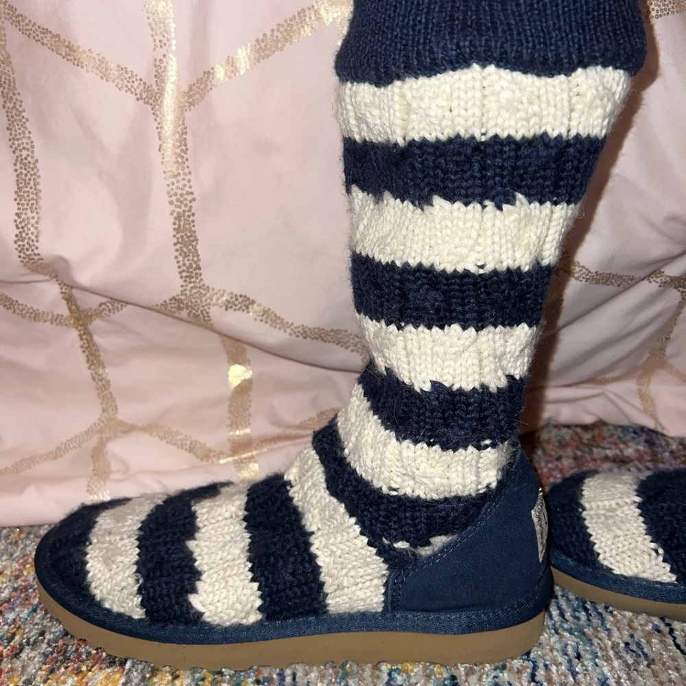 UGG Knit Striped Boots